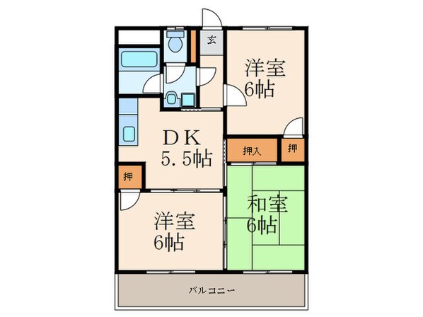 サンハイム　ヨシミの物件間取画像